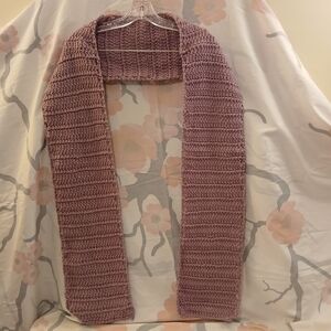 Chic Plum Knit Scarf